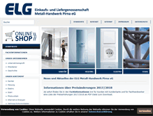 Tablet Screenshot of elg-pirna.de